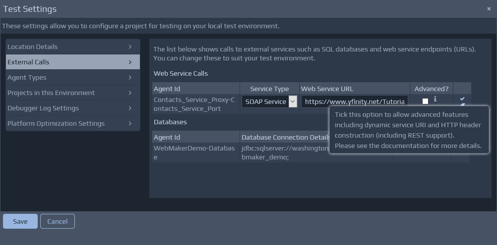 Enable dynamic URI and HTTP header construction